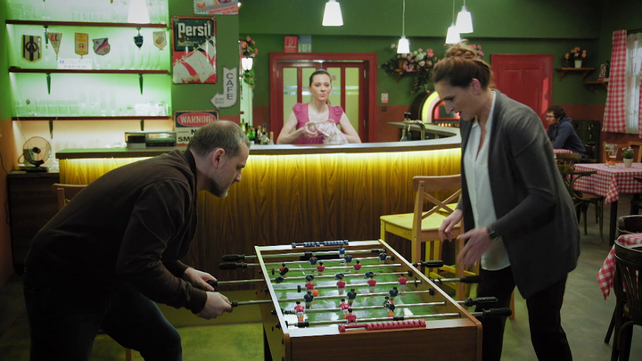 Gitka sa snažila Balážovi ukázať športového ducha aspoň v stolnom futbale